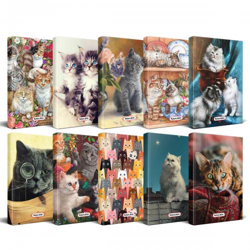 Kedi Temalı Süresiz Planlama Defter Seti - 10 Defter