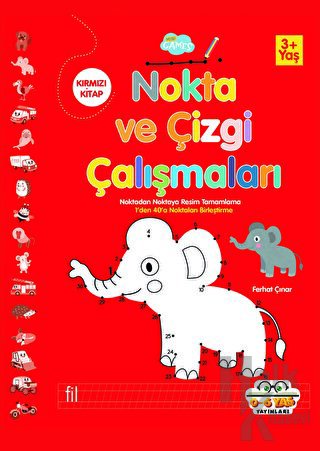 Kırmızı - Nokta Ve Çizgi Çalışmaları - Halkkitabevi