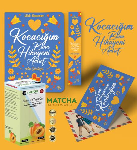 Kocacığım Bana Hikayeni Anlat Ayraç Kartpostal - Kayısı Matcha Çayı