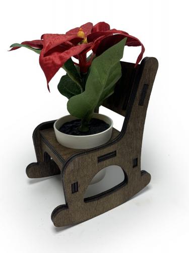 Lora Beton Saksılı Sallanan Sandalyeli Çiçeklik - Halkkitabevi