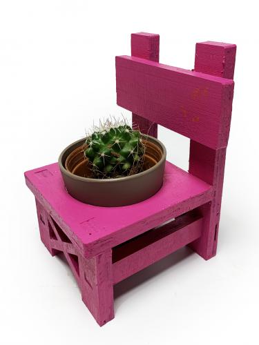 Lora Sandalye Fuşya Çiçeklik