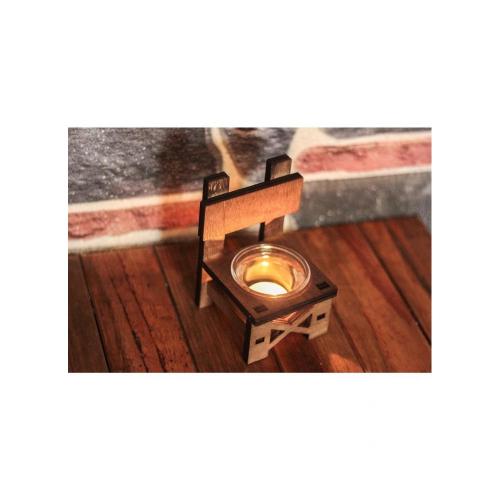 Lora Sandalye T-Lıght Cam Mumluk - Halkkitabevi