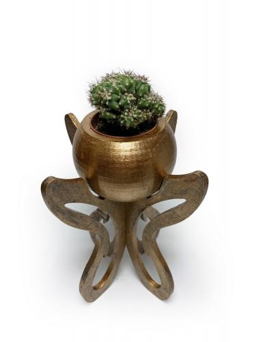 Marta Ahşap Ayaklı Beton Saksı Seri 1 - Halkkitabevi