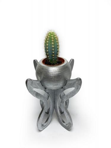 Marta Ahşap Ayaklı Beton Saksı Seri 3 - Halkkitabevi