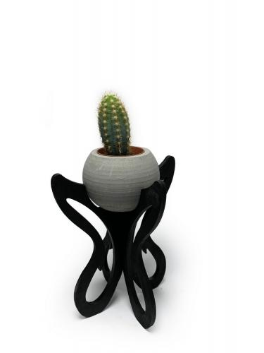 Marta Ahşap Ayaklı Beton Saksı Seri 4 - Halkkitabevi