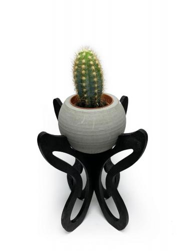 Marta Ahşap Ayaklı Beton Saksı Seri 4 - Halkkitabevi