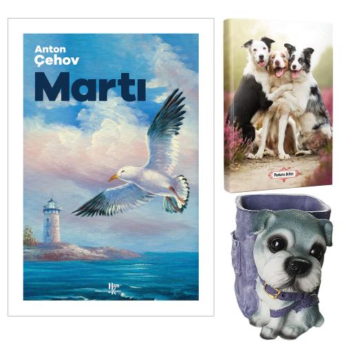 Martı - Anton Çehov ve Dekoratif Köpek Kalemlik - Neşeli Dostlar Planlama Defteri