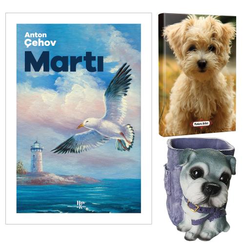 Martı - Anton Çehov ve Dekoratif Köpek Kalemlik - Neşeli Yüz Planlama Defteri