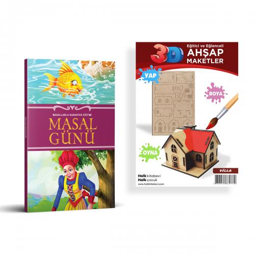 Masal Günü + Villa Ahşap Boyama - Halkkitabevi
