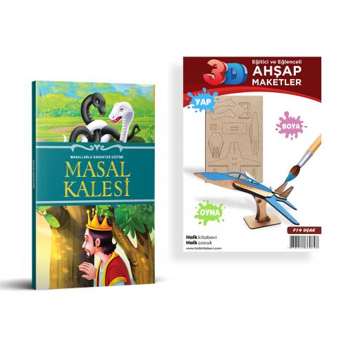 Masal Kalesi + F14 Uçak Ahşap Boyama