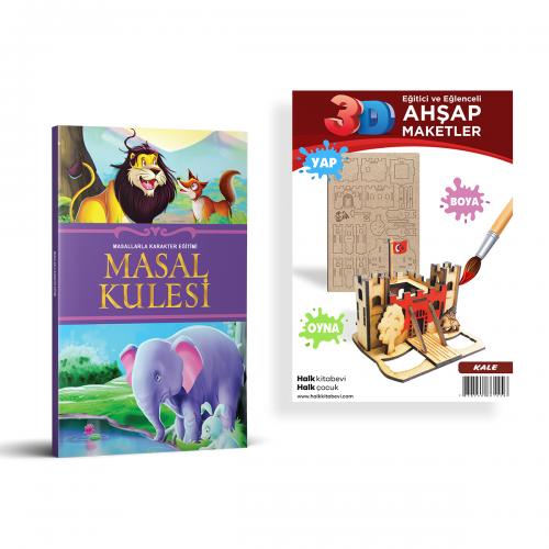 Masal Kulesi + Kale Ahşap Boyama - Halkkitabevi