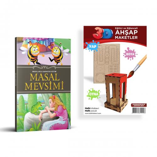 Masal Mevsimi + Çanakkale Şehitler Anıtı Ahşap Boyama - Halkkitabevi