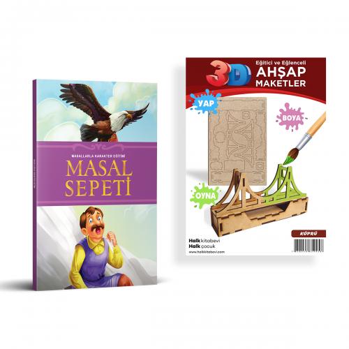 Masal Sepeti + Köprü Ahşap Boyama