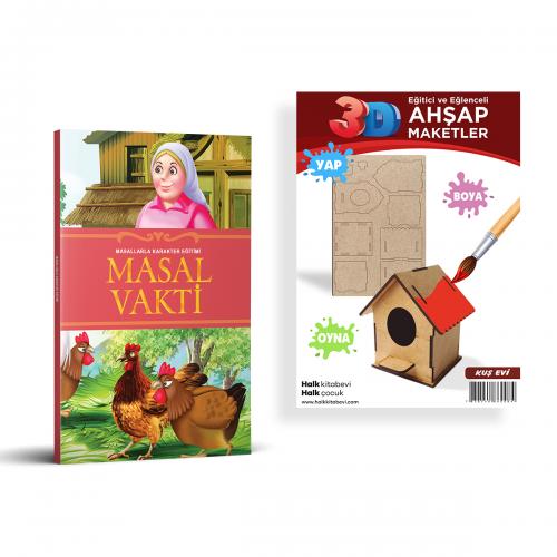 Masak Vakti + Kuş Evi Ahşap Boyama - Halkkitabevi