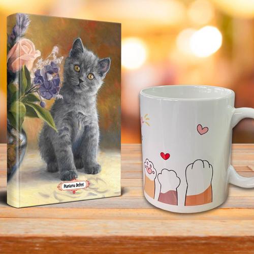 Masum Kediler Ajanda Sevimli Patiler Kupa Seti - Halkkitabevi