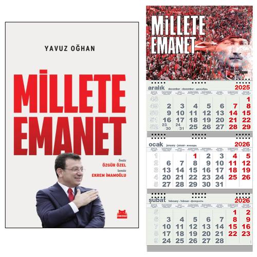 Millete Emanet ve Gemici Duvar Takvimi-ME
