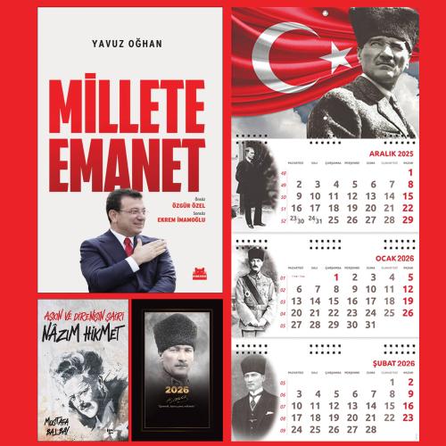 Millete Emanet ve Nazım Hikmet - Komutan Ajanda - Ayyıldız Duvar Takvimi