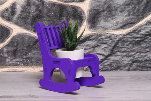 Lora Sallanan Sandalyeli Çiçeklik, Mor - Halkkitabevi