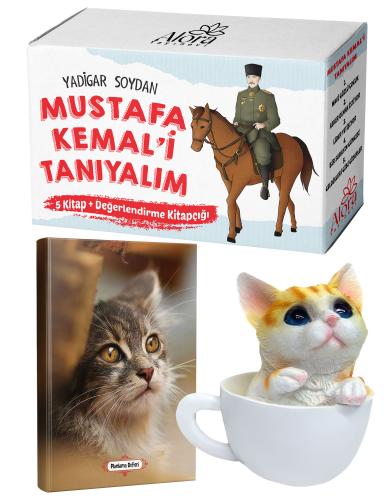 Mustafa Kemali Tanıyalım 5 Kitap - Minik Kedi Planlama Defteri ve Fincanda Kedi Kumbara