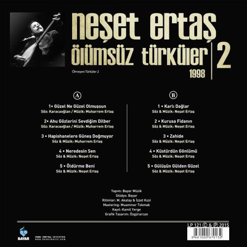 Neşet Ertaş - Ölümsüz Türküler 1998 - 2 (Plak) - Halkkitabevi Neşet Ertaş - Ölümsüz Türküler 1998 - 2 (Plak) - Halkkitabevi