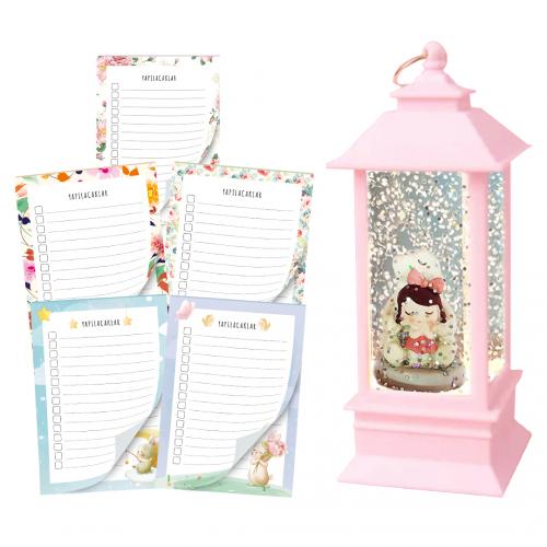 Not Defteri 5'li Set ve Ayıcıklı Kız Gece Lambası