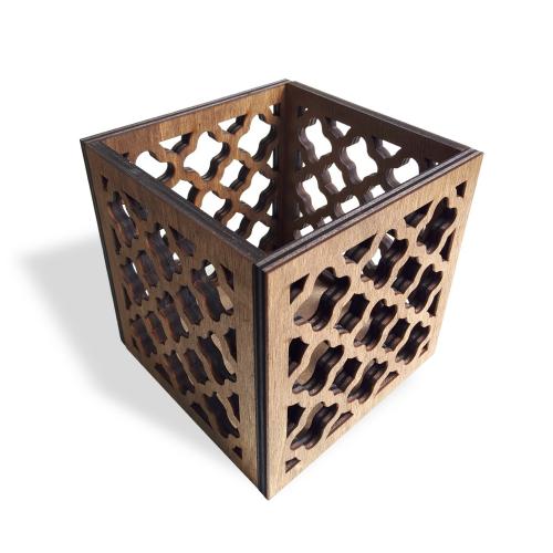 Ottoman Ahşap Kutu Mumluk - Halkkitabevi