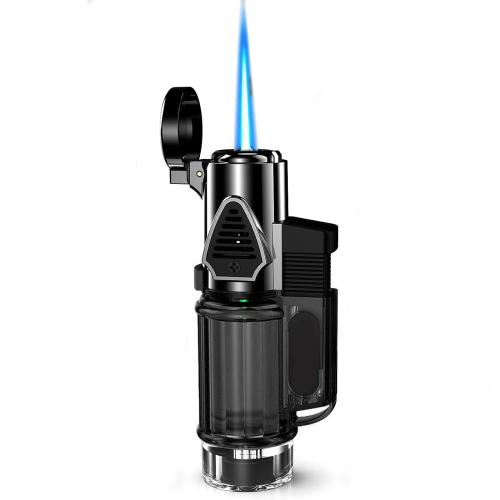 Premium Çakmak - İkili Jet Alevi - Rüzgara Dayanıklı - Kapaklı