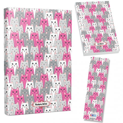 Şirin Kulaklar Planlama Defteri-Bloknot-Ayraç Seti