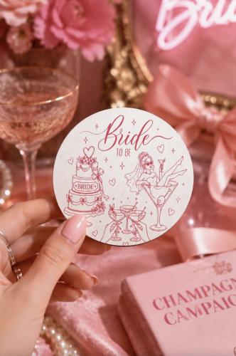 Bride To Be Temalı Bekarlığa Veda Bardak Altlığı 6'lı Set – 9 cm MDF D Bride To Be Temalı Bekarlığa Veda Bardak Altlığı 6'lı Set – 9 cm MDF D