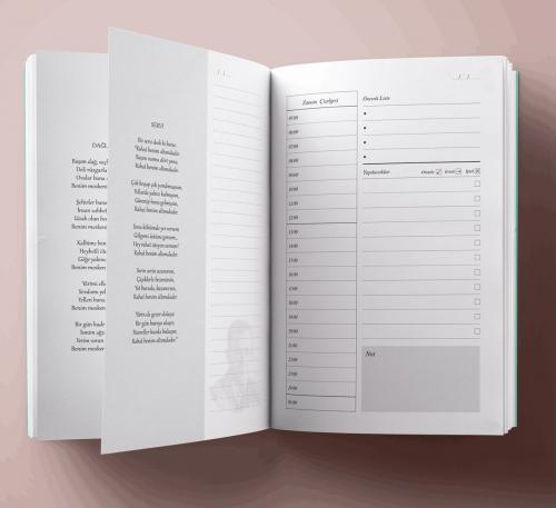 Sabahattin Ali Şiirli Planlama Defteri - Halkkitabevi