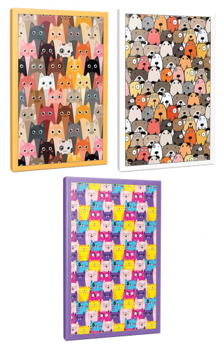 Sivri Kulaklar 3lü 64 Sayfa Çizgili Okul Defteri Seti -5