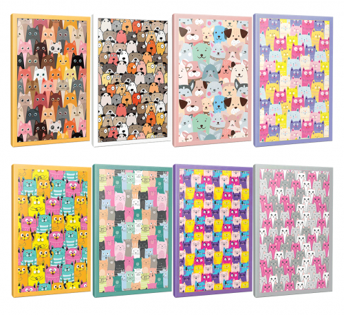 Sivri Kulaklar 8li 64 Sayfa Çizgili Okul Defteri Seti -2 - Halkkitabe