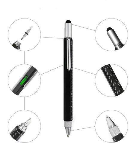 Su Terazili,Cetvelli ve Tornavidalı Mühendis Kalem Siyah - Halkkitabev