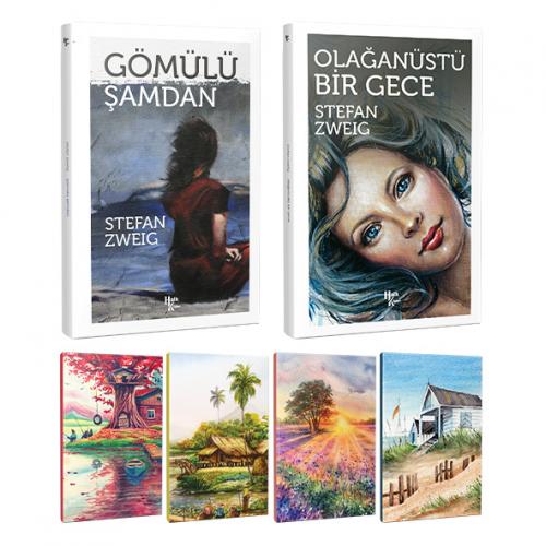 Stefan Zweig 2 Kitap Bir Arada ve 4 Defter -2 - Halkkitabevi