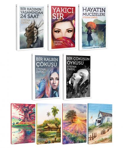 Stefan Zweig 5 Kitap Bir Arada ve 4 Defter -1