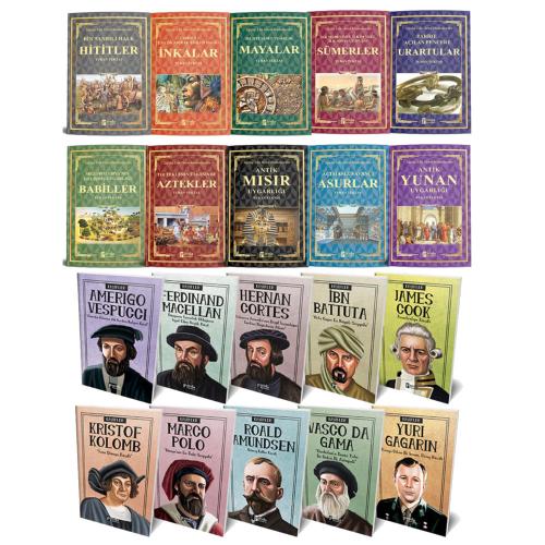 Tarihe Yön Veren Medeniyetler ve Dünyayı Keşfedenler Seti 20 Kitap