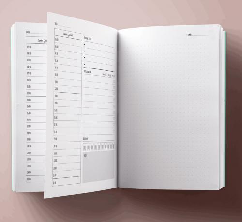 Beyaz Gül - Süresiz Ajanda ve Planlama Defteri - Halkkitabevi