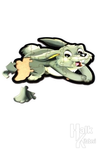 Tavşan Ahşap Puzzle 16 Parça