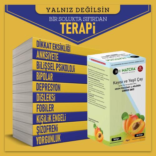 Terapi 10 Kitap Bir Arada ve Kayısı Matcha Çayı