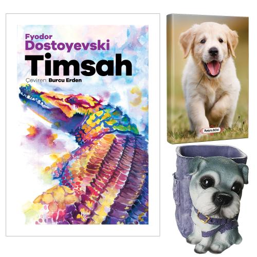 Timsah - Fyodor Dostoyevski ve Dekoratif Köpek Kalemlik - Mutlu Prens Planlama Defteri