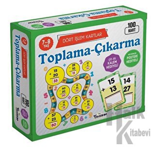 Toplama Çıkarma 7 - 8 Yaş Dört İşlem Kartlar - Halkkitabevi