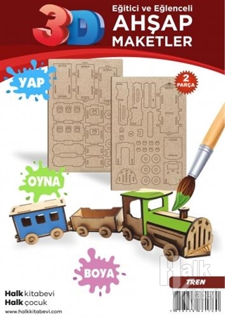 Tren Ahşap Maket - Halkkitabevi