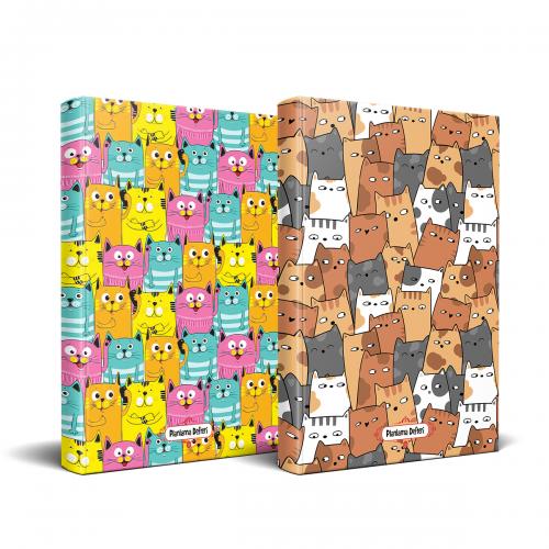 Kedi Temalı Planlama Defteri Seti - Tüylü Kulaklar ve Yaramaz Patiler