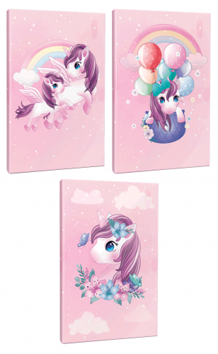 Unicorn Serisi 3lü 64 Sayfa Çizgili Okul Defteri Seti -1 - Halkkitabev